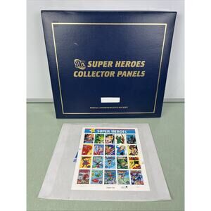 DC Comics Super Heroes Collector Panels Postal Commemorative Society Stamps